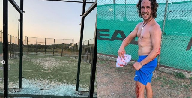 Puyol crash Padel